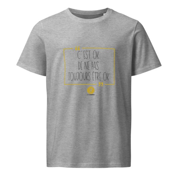 T-shirt écologique unisexe "C'est OK" — Gris Chiné