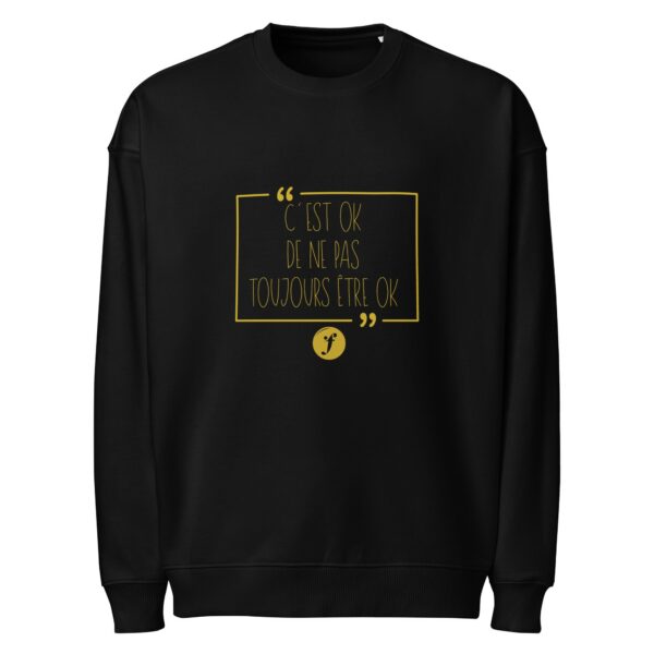 Sweat oversize écologique unisexe — Noir