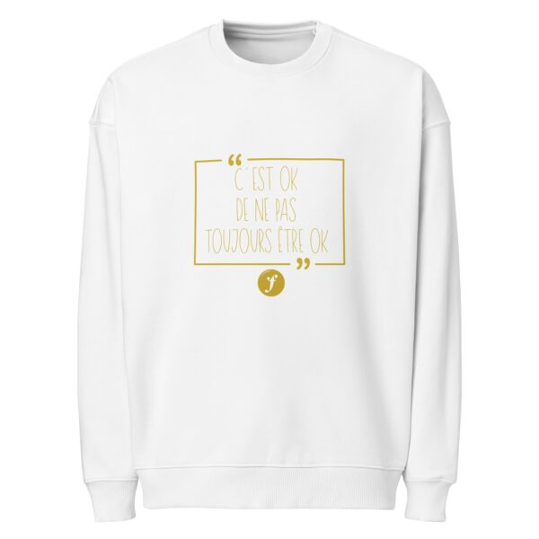 Sweat oversize écologique unisexe — Blanc